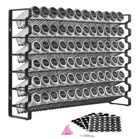 Spice Rack Organizer for Cabinet, Spice Organizer with 72 Empty Spice Jars, Lids, Spice Labels, and Funnel Complete Set
