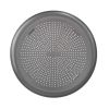 Gray Round Nonstick Carbon Steel Pizza Pan, 15.75 Inch Large Oven Tray, Dishwasher Safe