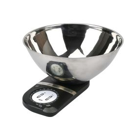SAFFRON-5K-SS DIGITAL SCALE WITH STAINLESS STEEL BOWL, 5KG X 1G