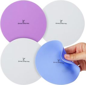 Jar Opener (4PK) - Rubber Jar Gripper for Weak Hands - Bottle Opener for Arthritic Hands - Jar/Lid Opener Gripper Pad - Non Tear - Coaster - Trivet
f