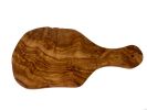 Authentic Mediterranean Olive Wood 4-Piece Kitchen Set - Handcrafted Wooden Mortar and Pestle, Multi-Purpose Serving Bowl, and Durable Cutting Board