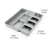 Knife and Fork Storage Box, Expandable Kitchen Drawer Storage Box, Cutlery Separate Storage Barrier
