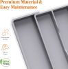 Utensil Organizer for Kitchen Drawers, Expandable Cooking Utensil Tray, Adjustable Cutlery Silverware Flatware Holder