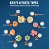 Electric Pasta Maker, 150W Automatic Noodle Maker Machine with 8 Pasta Shapes, 4 Intelligent Modes