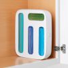 StoraBag Drawer Food Bags Dispenser, 4-Slot, Plastic Sandwich Bag Organizer for Kitchen Storage, White