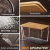 Pantry Organizers Storage, 2 Pack Under Sink Organizer Trash Bag Holder with Bamboo Lids Large Capacity Clear Storage Bins for Onion, Potato, Garlic