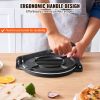 Tortilla Press, 8 Inch Tortilla and Roti Maker, Cast Iron Heavy Duty Tortilladora Press, Pre-Seasoned Pataconera Maker with 100 Pcs Parchment Paper