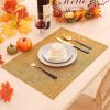 Placemats for Dining Table Set of 6, Heat Resistant Washable Cotton Linen Blend Table Mats