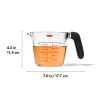 SoftWorks 2 Cup Glass Measuring Cup, Clear