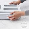 StoraBag Drawer Food Bags Dispenser, 4-Slot, Plastic Sandwich Bag Organizer for Kitchen Storage, White