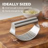 Kitchen Stainless Steel Garlic Press Rocker Set - Time Saving