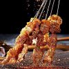 12 Inch Metal Kabob Skewers 30pcs, BBQ Skewers,Reusable Stainless Steel Barbecue Skewer Sticks for Grilling Kebob Meat Chicken Vegetable Appetiser