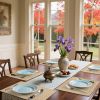 Cloths Placemats for Dining Table Set of 6, Heat Resistant Washable Cotton Linen Blend Table Mats