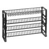 Detachable Spice Rack Organizer for Cabinet, 4 Tie Stackable Seasoning Organizer, Spice Jars Kitchen Storage for Countertop Kitchen Pantry Cupboard