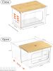 Trash Bag Dispenser Under Sink Organizer, 2-in-1 Acrylic Trash Bags Holder with Bamboo Lid, Holds Large Rolls up to 100 Count