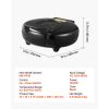 Pizza Oven, 12 in Electric Pizza Maker, 1200W Electric Pizzas Cooker with Non-Stick Coating, 180° Open for Dual Side Baking, Heats up to 410 ˚F