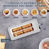 4-Slice Toaster, Extra Wide Long Slot Toaster, 6 Browning Settings, Bagel/Defrost/Reheat Functions, Removable Crumb Tray, Upgraded Stainless Steel
