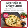 Gray Round Nonstick Carbon Steel Pizza Pan, 15.75 Inch Large Oven Tray, Dishwasher Safe