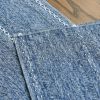 Mode Blue Rustic Cotton Linen Table Runner, Seasonal Embroidered Hollow Kitchen Dining Table Decoration for Home Party Decor 13x36 Inch