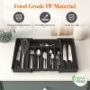 Silverware Drawer Organizer, Expandable Utensil Tray for Kitchen, BPA Free Flatware and Cutlery Holder