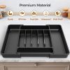 Extra Large Expandable Silverware Organizer, BPA-Free Food-Safe Cutlery Flatware Organizer, Kitchen Utensil Drawer Organizer