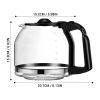 12 Cup Glass Replacement Carafe